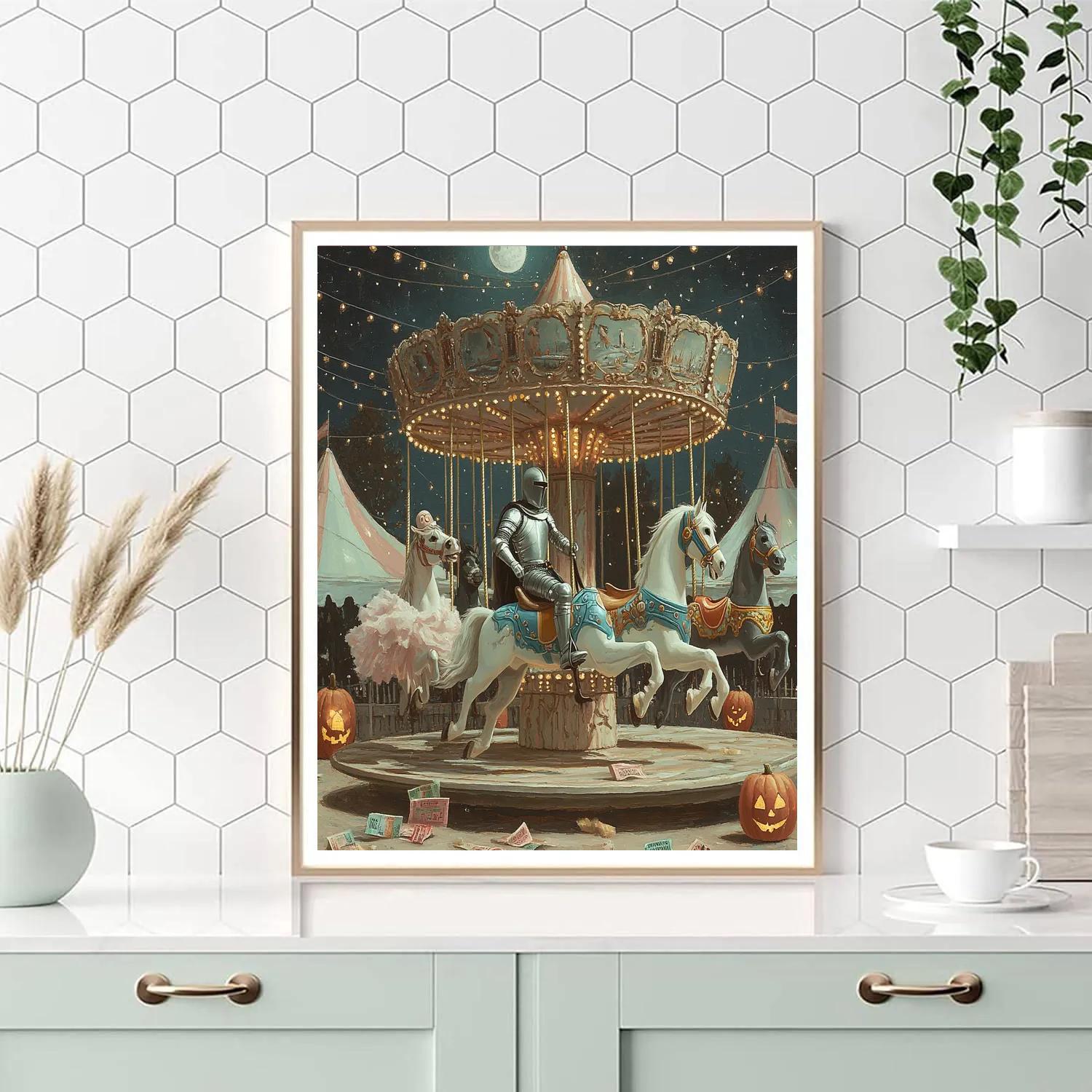 Midnight Carousel Of Lost Costumes paint by numbers