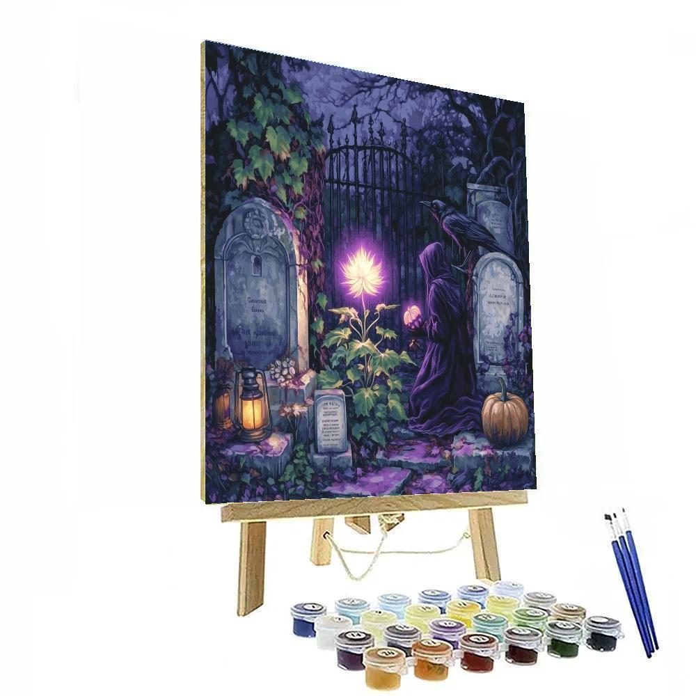 Graveyard Botanist Night Bloom paint by numbers