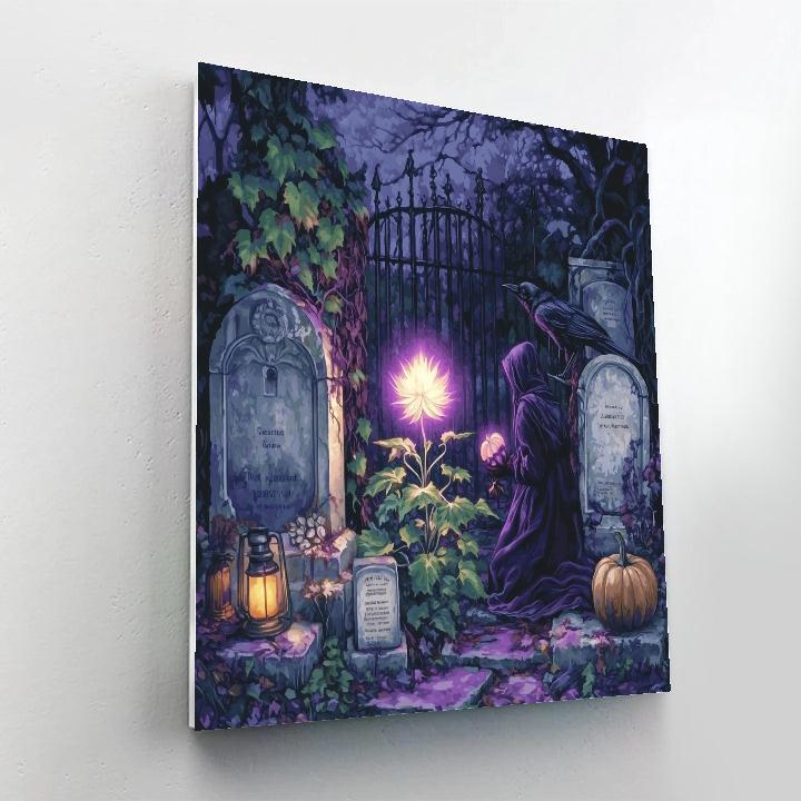 Graveyard Botanist Night Bloom paint by numbers