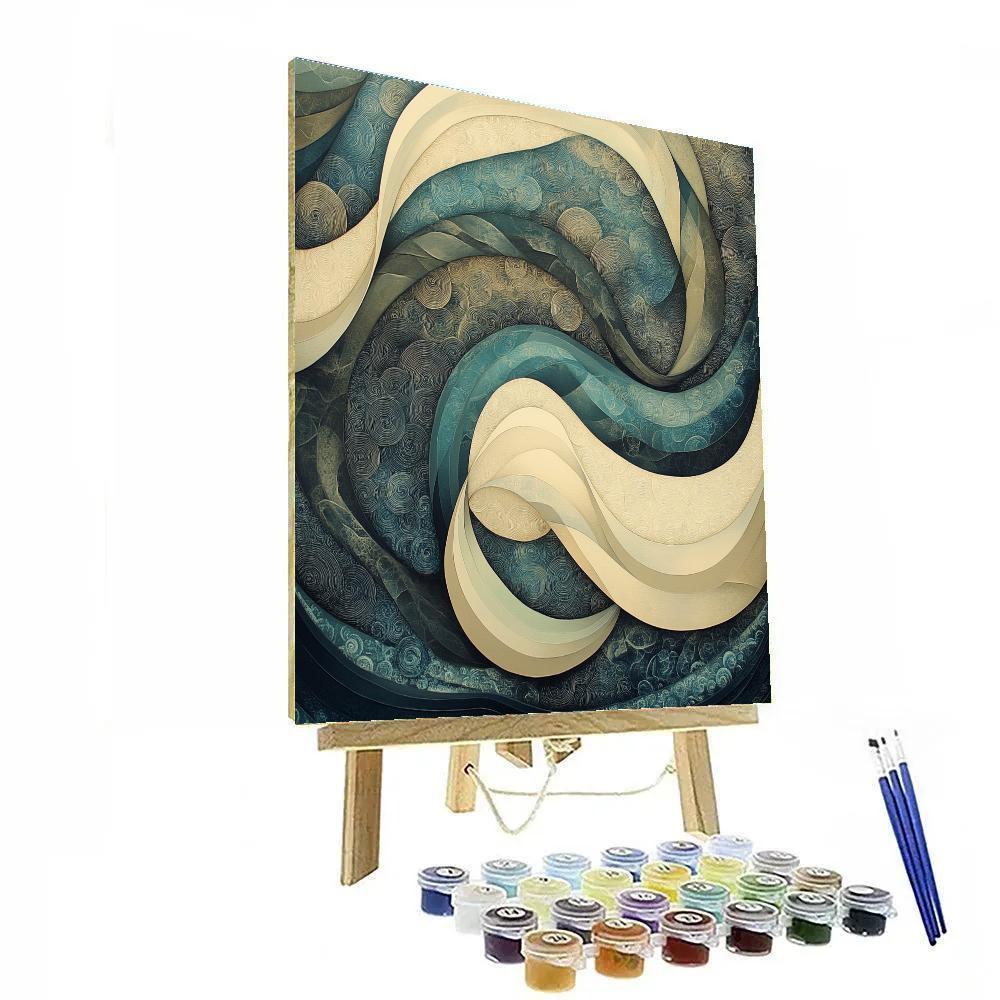 M.C. Escher Inspired Fractal Ocean Of Time DIY paint by numbers