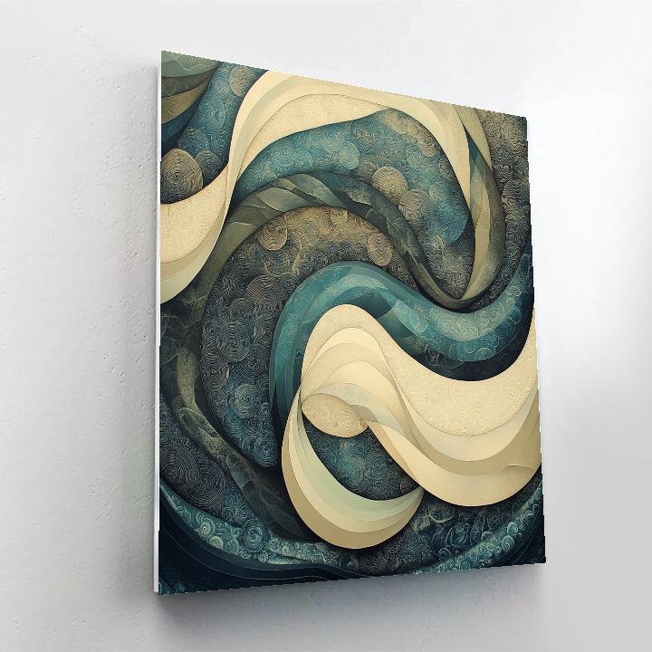 M.C. Escher Inspired Fractal Ocean Of Time DIY paint by numbers