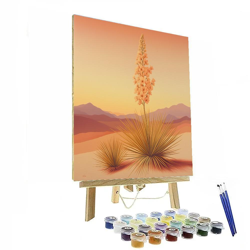 Georgia OKeeffe Inspired Desert Sunrise Paint by numbers art