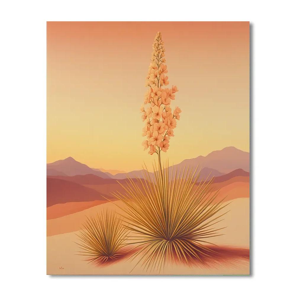 Georgia OKeeffe Inspired Desert Sunrise Paint by numbers art