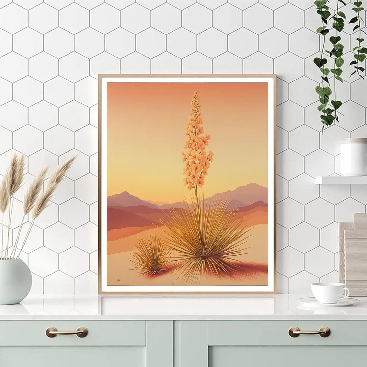 Georgia OKeeffe Inspired Desert Sunrise Paint by numbers art