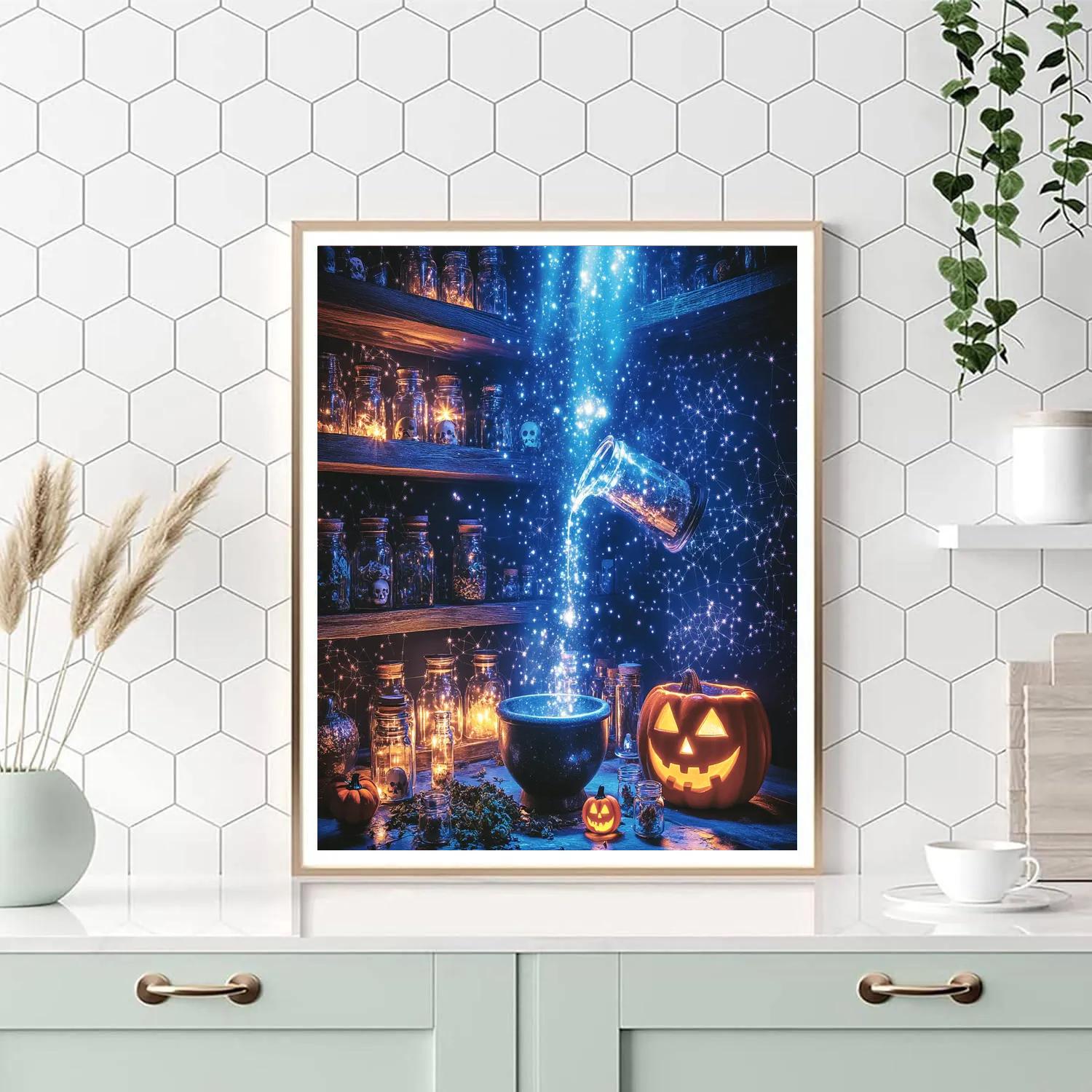 Starlight Alchemist Apothecary paint by number