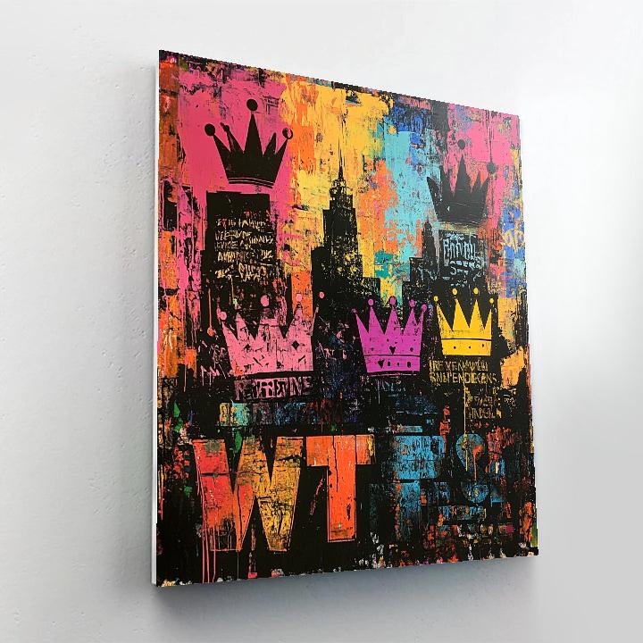 Basquiat Inspired City Mythology Painting by numbers kit