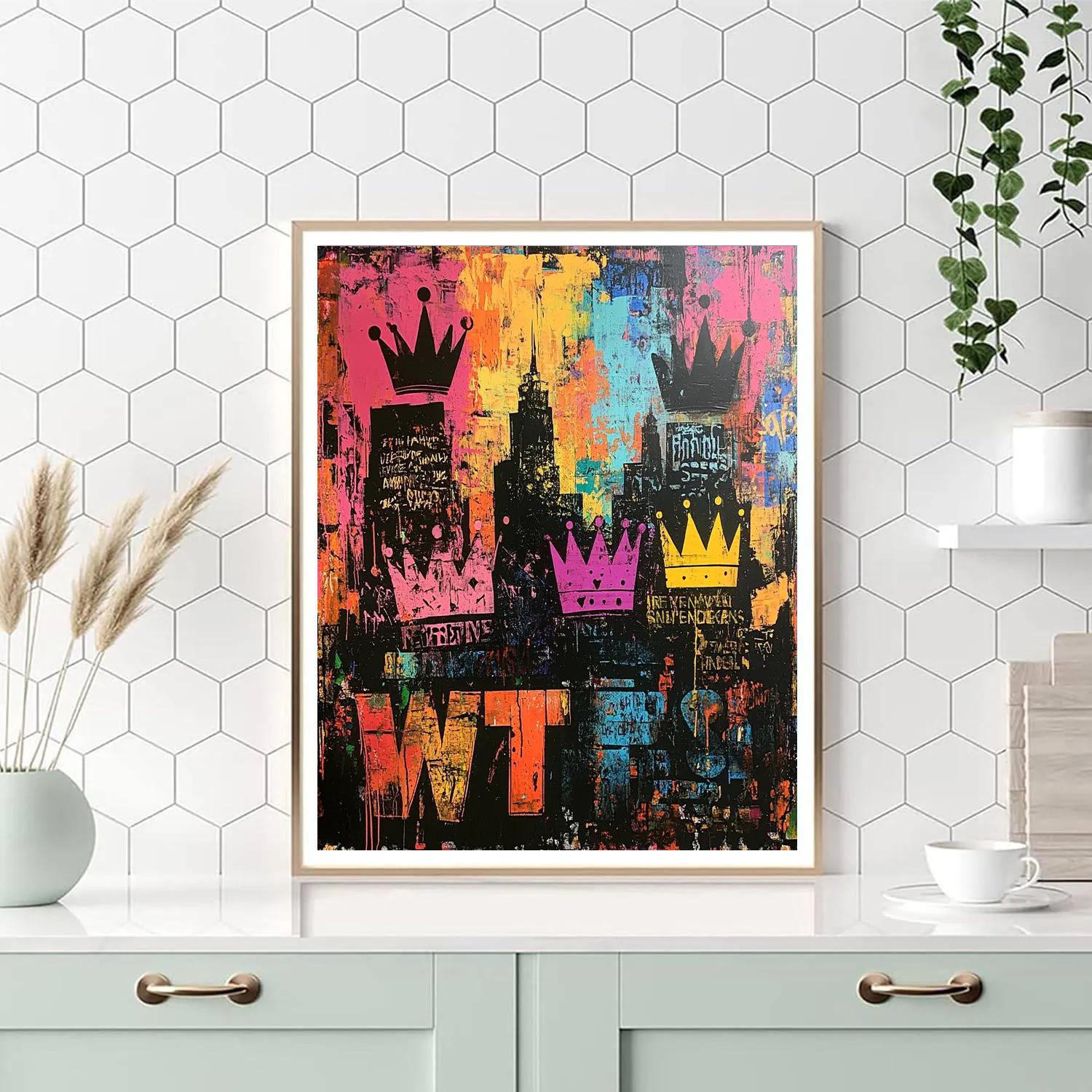 Basquiat Inspired City Mythology Painting by numbers kit