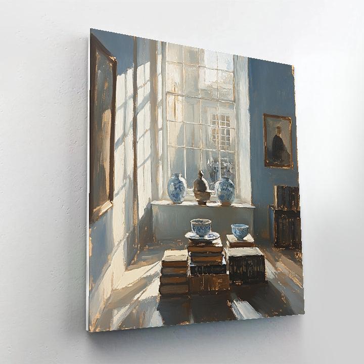 Johannes Vermeer Inspired Quiet Interior paint by numbers