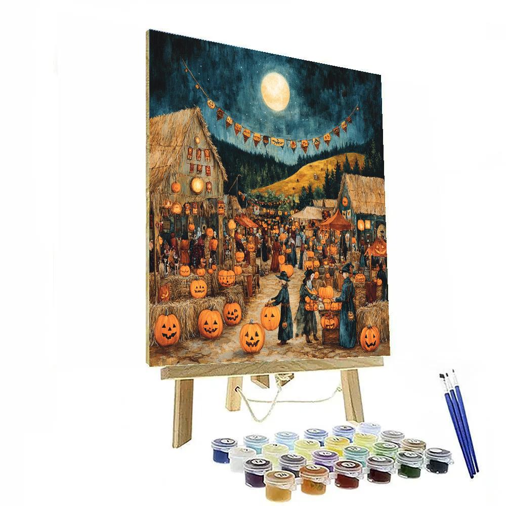Harvest Moon Puppet Market paint by number