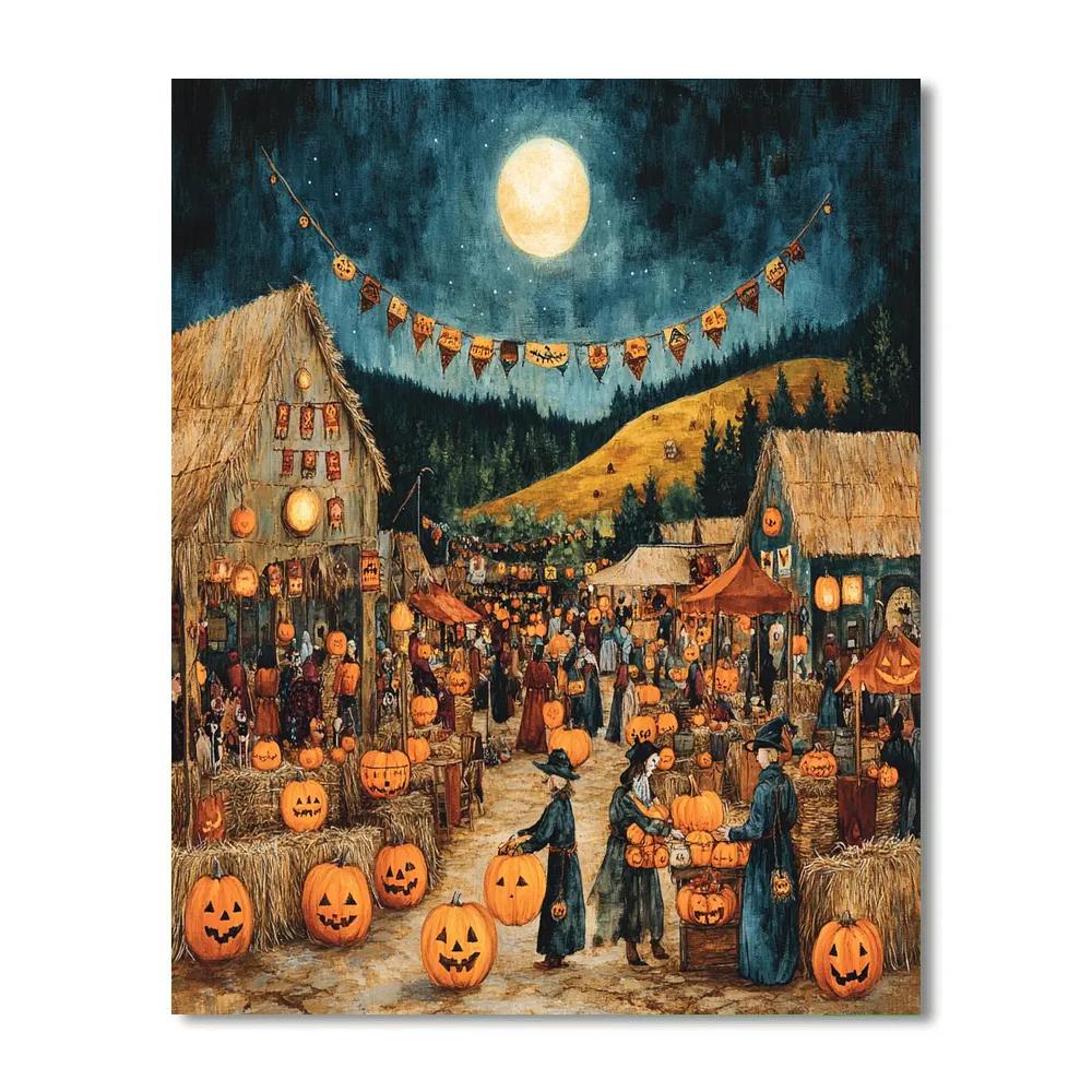 Harvest Moon Puppet Market paint by number