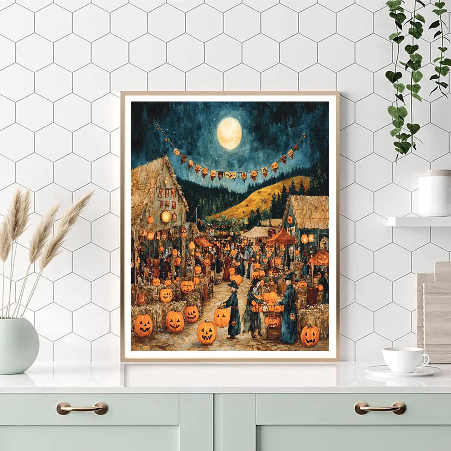 Harvest Moon Puppet Market paint by number