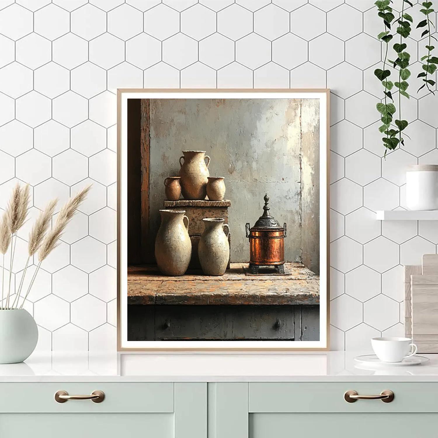 Diego Velázquez Inspired Earthenware And Copper Cluster DIY paint by numbers