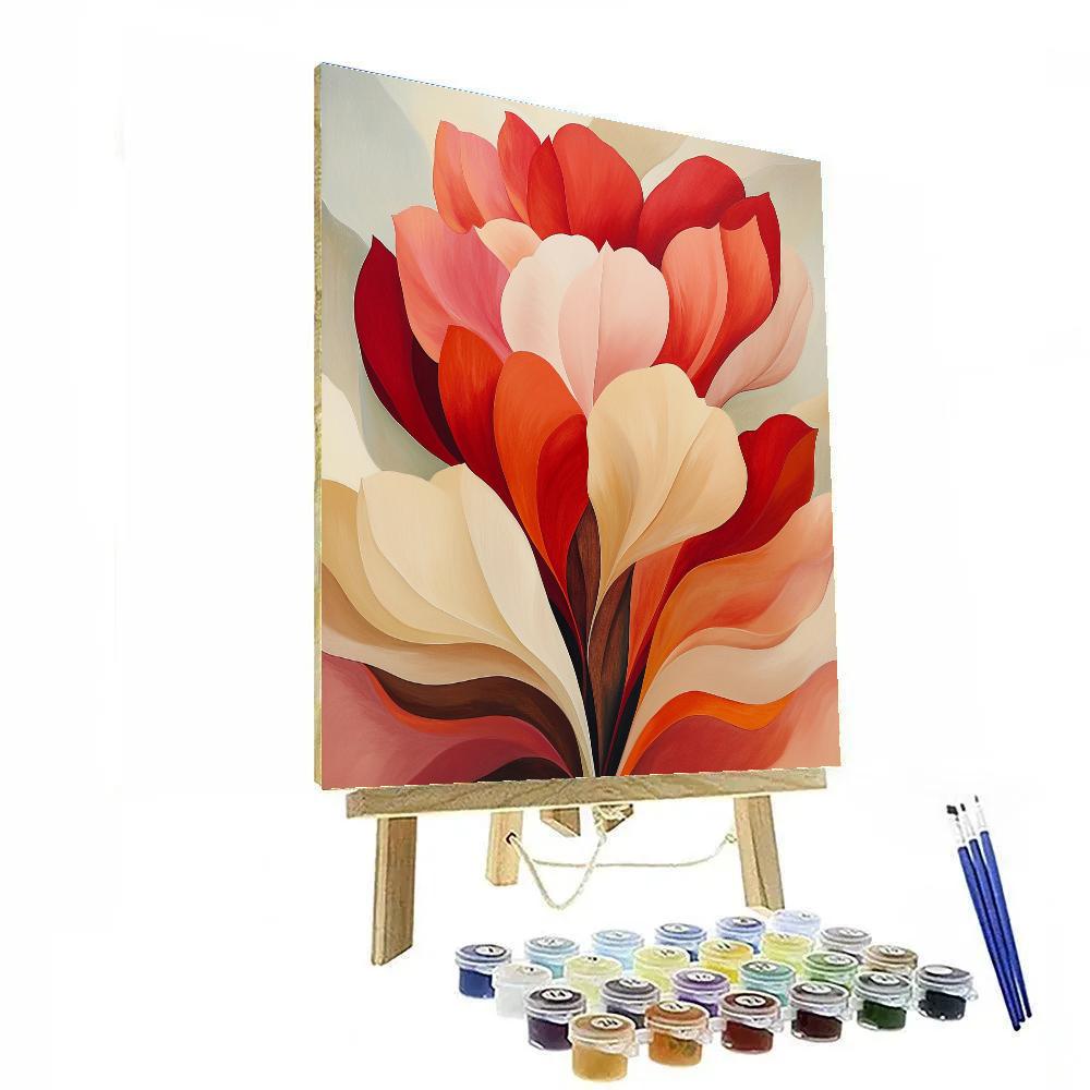 Georgia OKeeffe Inspired Desert Flowers Painting by numbers kit