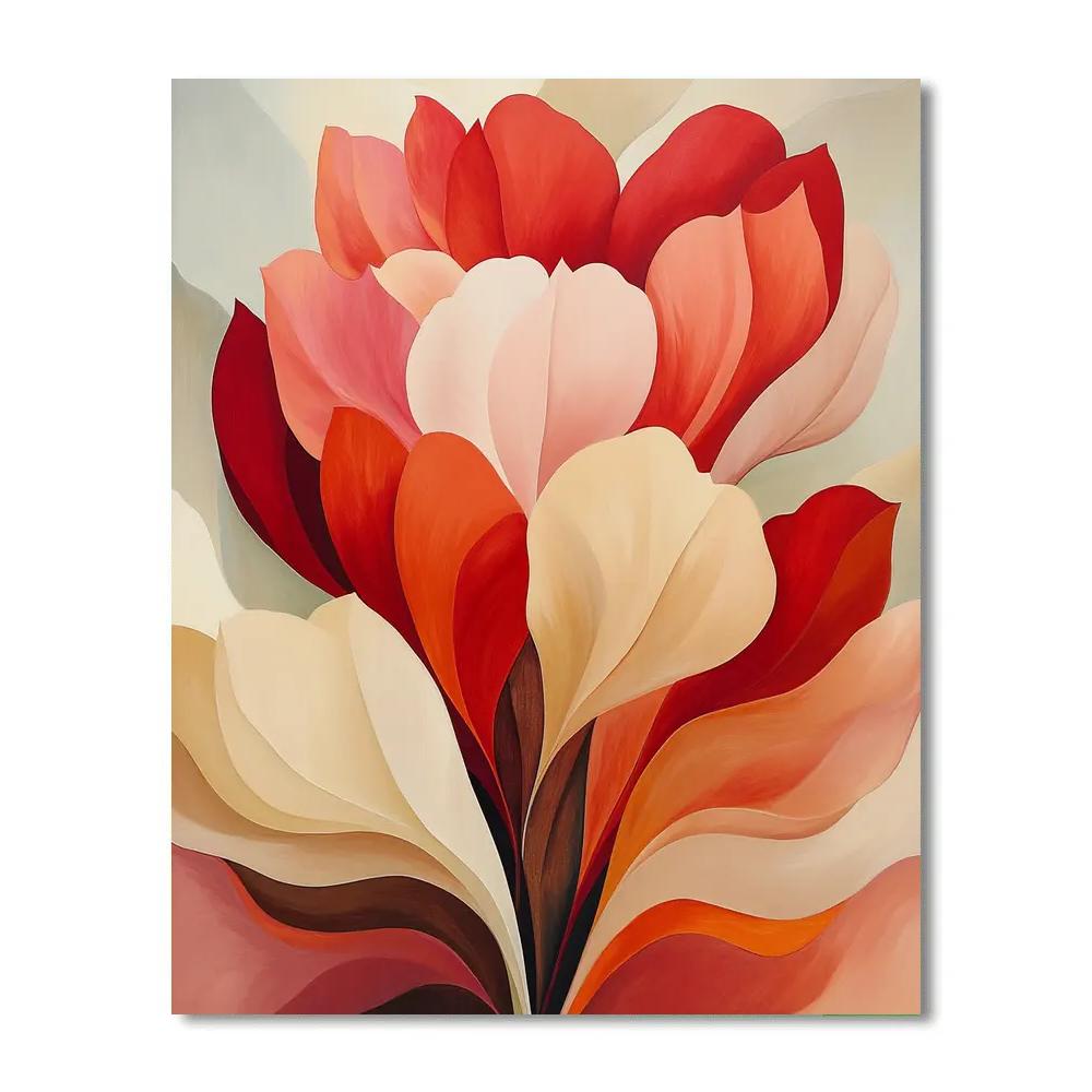 Georgia OKeeffe Inspired Desert Flowers Painting by numbers kit