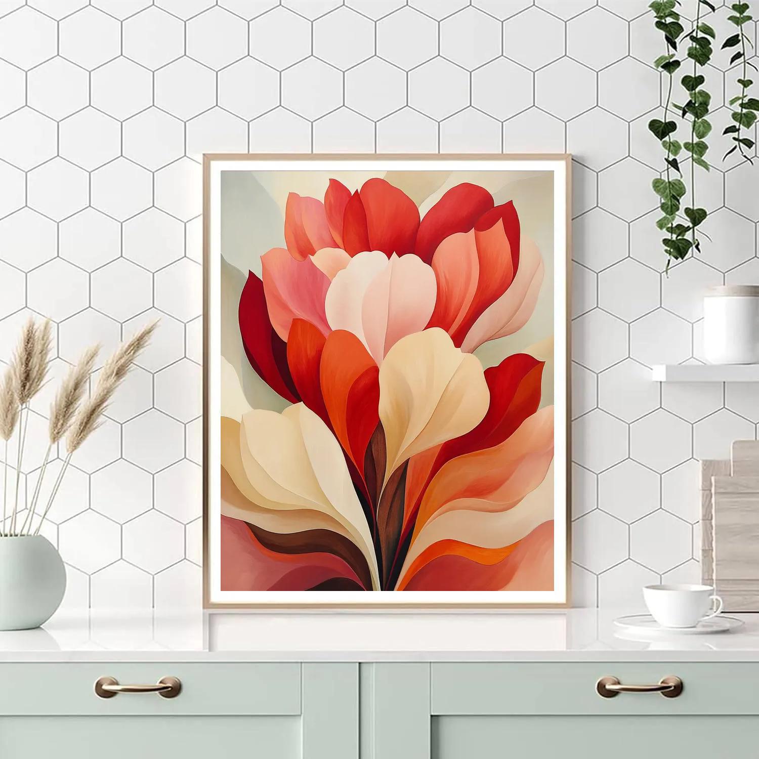 Georgia OKeeffe Inspired Desert Flowers Painting by numbers kit