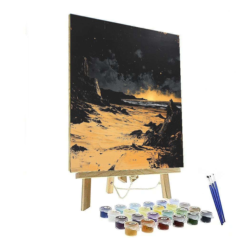 Francisco Goya Inspired Midnight Dunes In Umber Painting by numbers kit