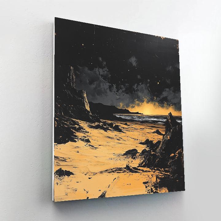 Francisco Goya Inspired Midnight Dunes In Umber Painting by numbers kit