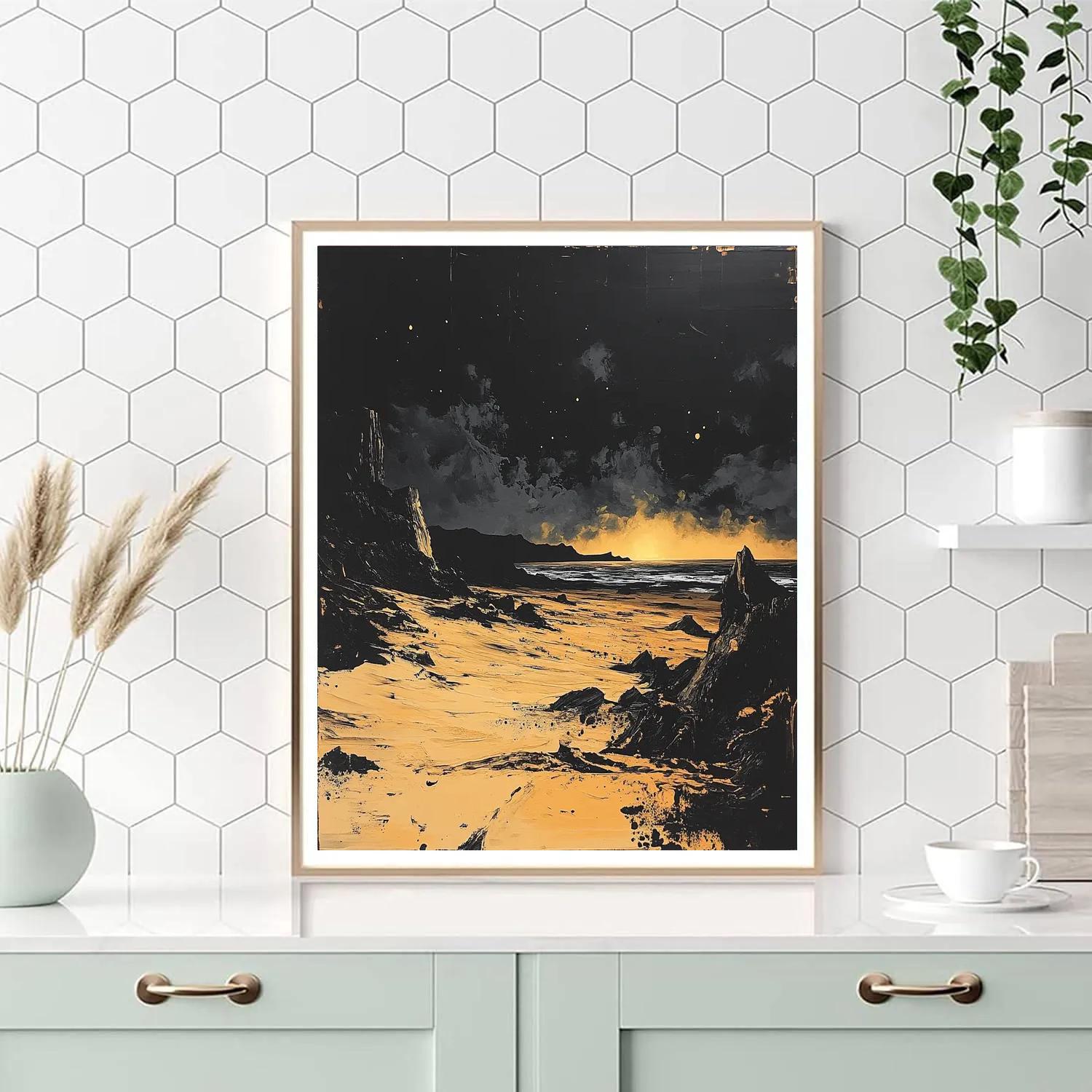 Francisco Goya Inspired Midnight Dunes In Umber Painting by numbers kit
