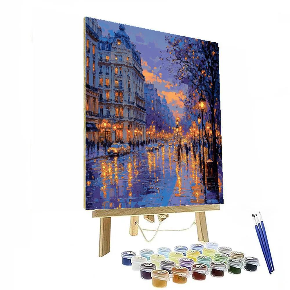 Claude Monet Inspired City Lights painting number kit