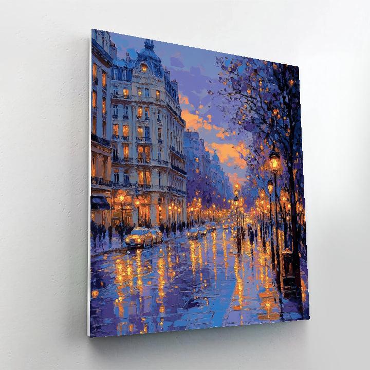 Claude Monet Inspired City Lights painting number kit