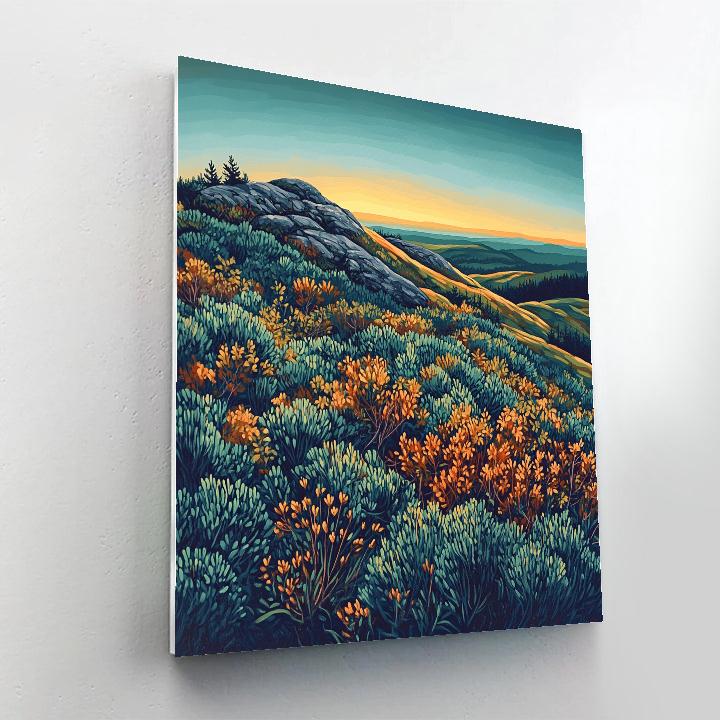 Frederick Varley Inspired Windswept Autumn Ridge At Dusk Numbered painting kits