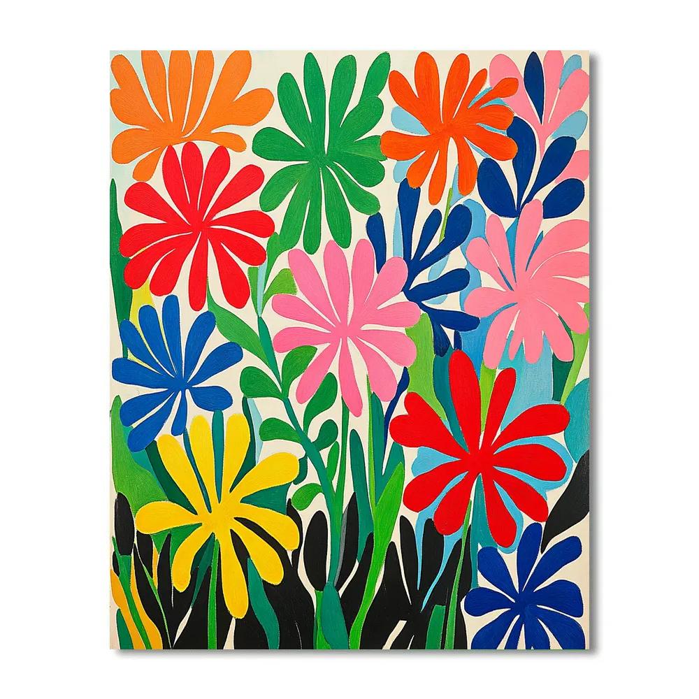 Henri Matisse Inspired Floral Patterns Paint by numbers kits