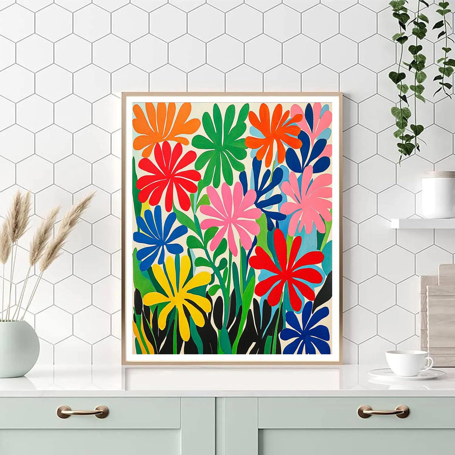 Henri Matisse Inspired Floral Patterns Paint by numbers kits