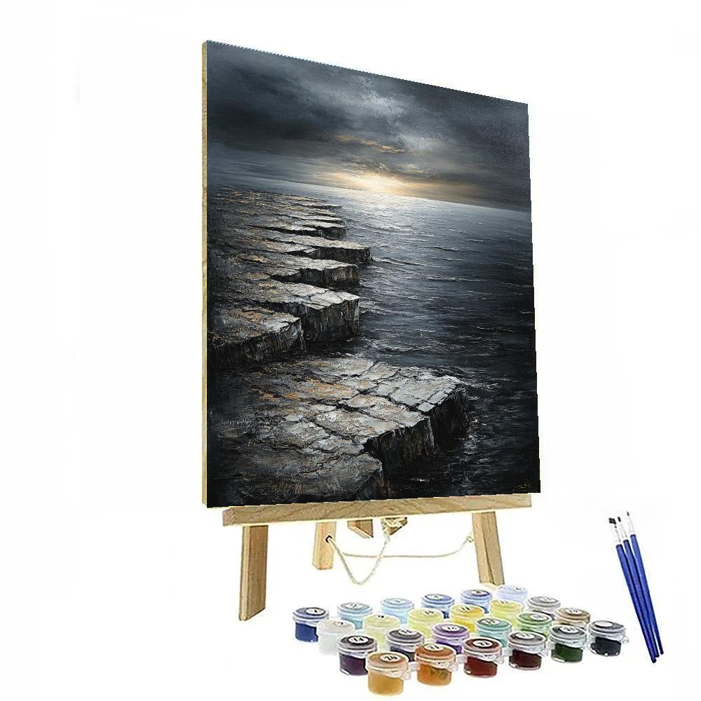 Francisco Goya Inspired Ashen Cliff And Ominous Horizon Numbered painting kits