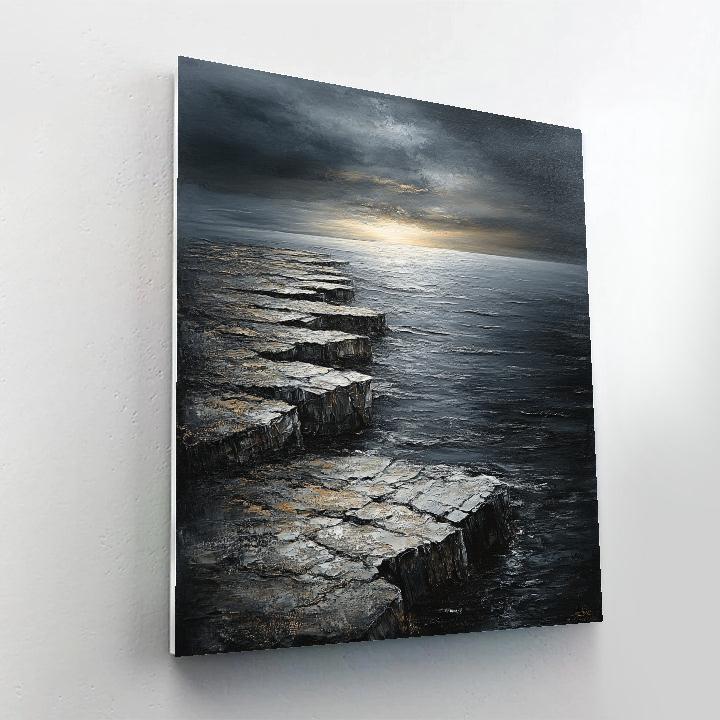 Francisco Goya Inspired Ashen Cliff And Ominous Horizon Numbered painting kits