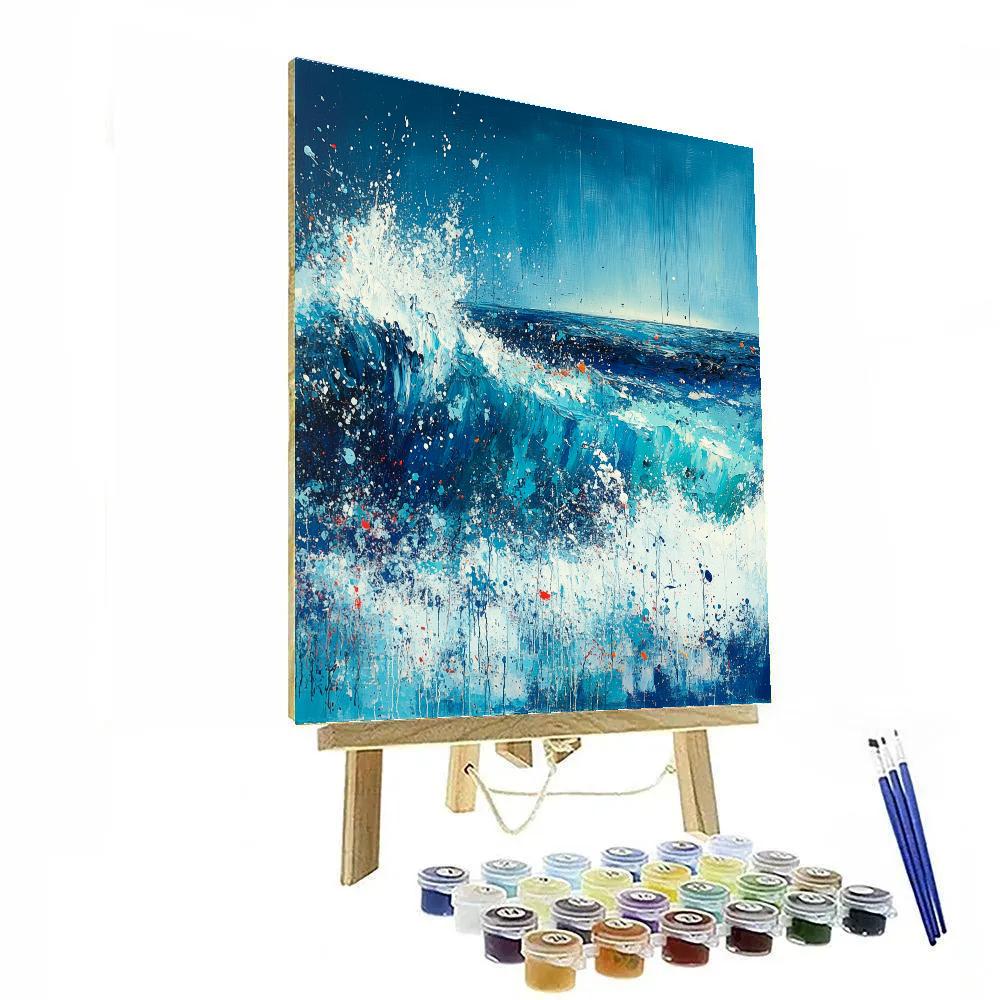 Jackson Pollock Inspired Ocean Energy Numbered painting kits