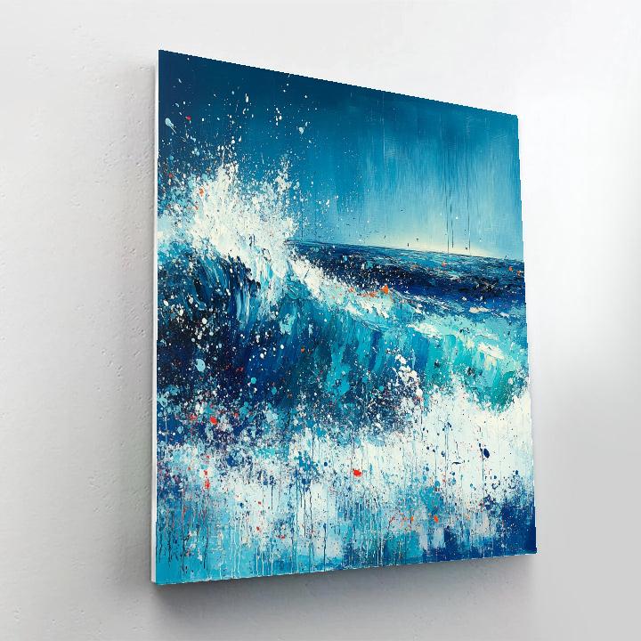 Jackson Pollock Inspired Ocean Energy Numbered painting kits