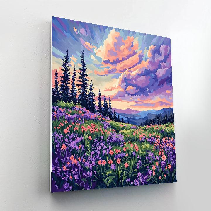 J. E. H. MacDonald Inspired Meadow Chorus With Layered Skies paint by number