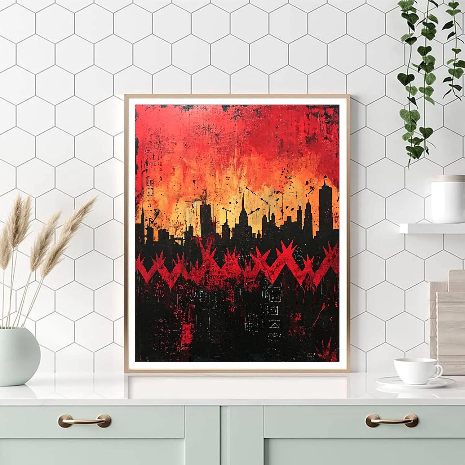 Jean-Michel Basquiat Inspired Urban Echoes DIY paint by numbers