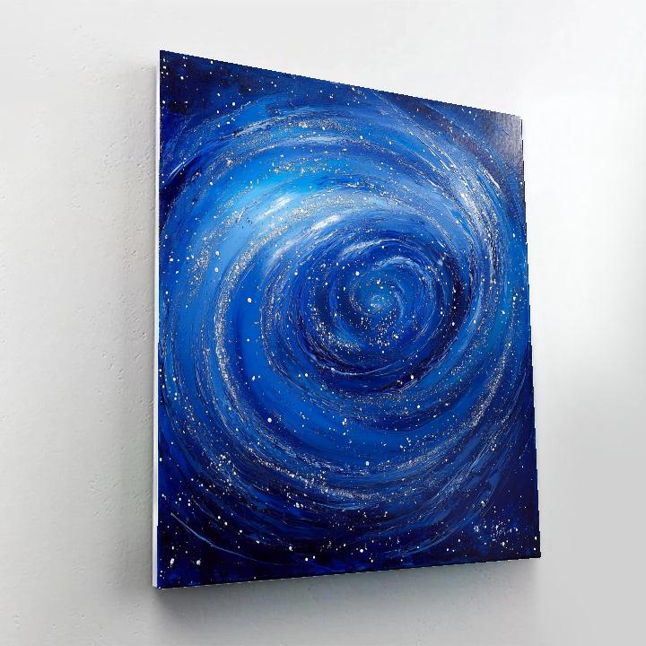 Jackson Pollock Inspired Cosmic Drip Tempest paint by numbers