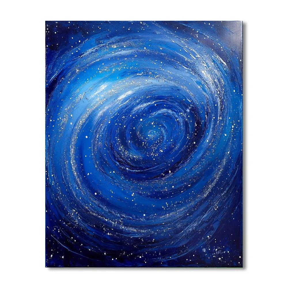 Jackson Pollock Inspired Cosmic Drip Tempest paint by numbers