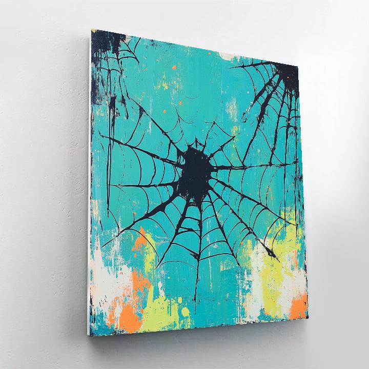 Jackson Pollock Inspired Electric Field Of Motion paint by color