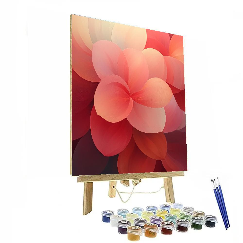 Georgia O Keeffe Inspired Sunset Blossoms Abstraction Paint by numbers kits