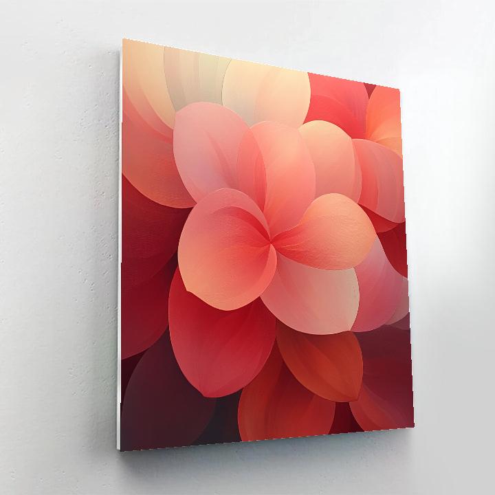 Georgia O Keeffe Inspired Sunset Blossoms Abstraction Paint by numbers kits