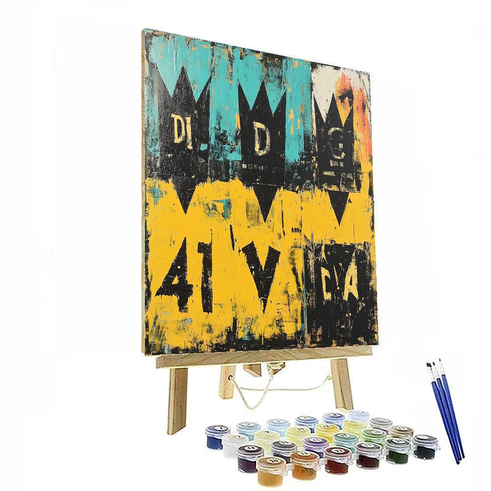 Jean-Michel Basquiat Inspired Silent Protest Painting by numbers kit