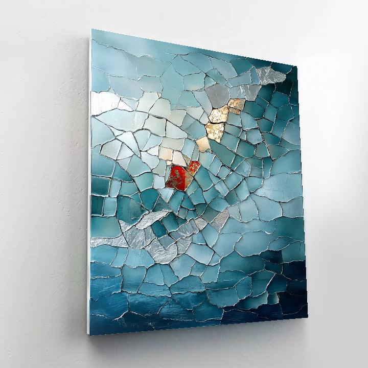 Jean-Paul Riopelle Inspired Aurora Mosaic Landscape Painting by numbers kit