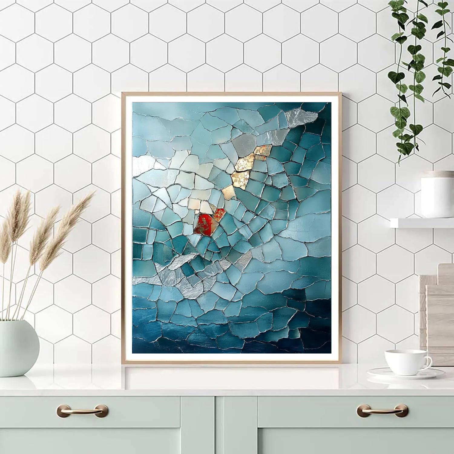 Jean-Paul Riopelle Inspired Aurora Mosaic Landscape Painting by numbers kit