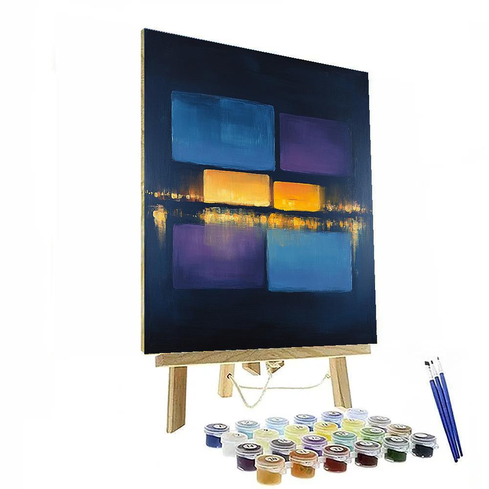 Mark Rothko Inspired Evening City Lights paint by numbers