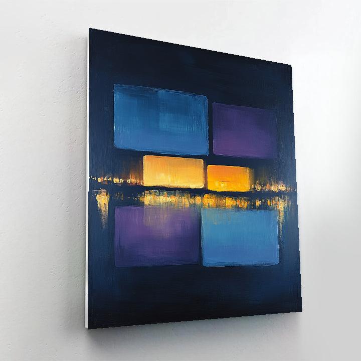 Mark Rothko Inspired Evening City Lights paint by numbers