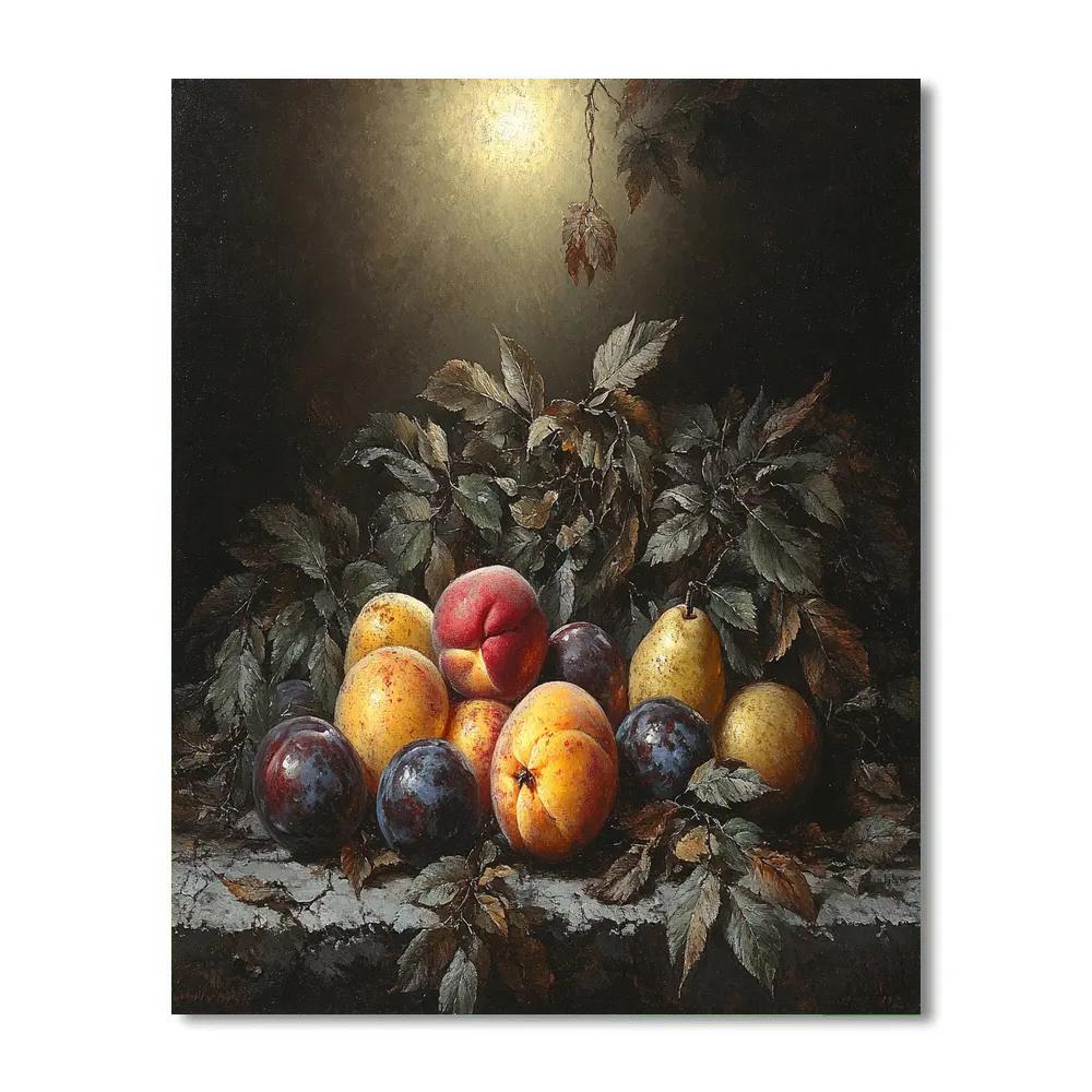 Caravaggio Inspired Decaying Garden Treasures DIY paint by numbers