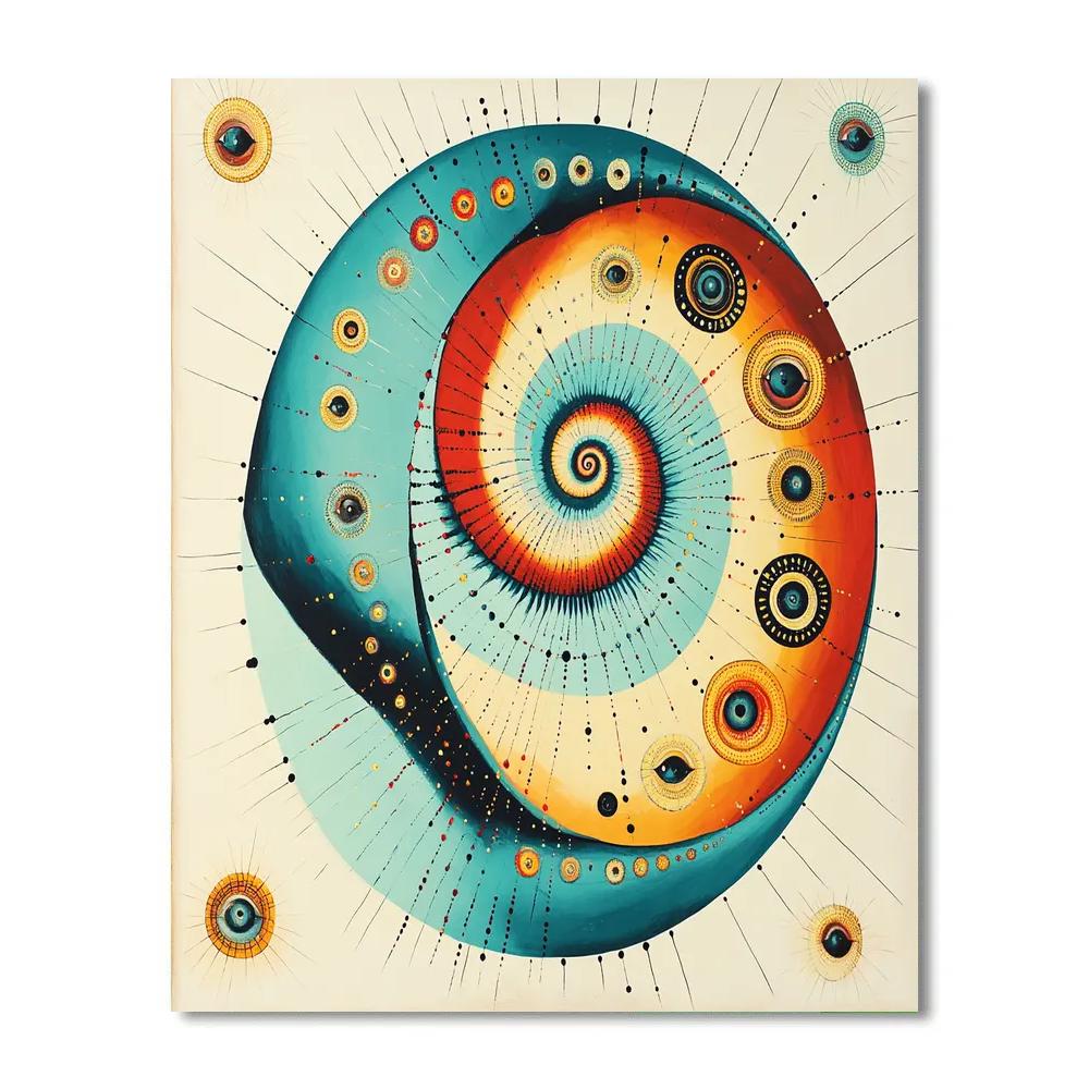 Joan Miró Inspired Dream Nautilus Paint by numbers art