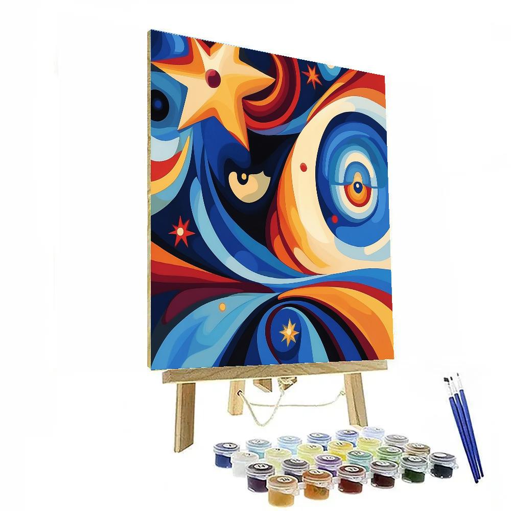 Joan Miró Inspired Cosmic Dreams Paint by numbers art