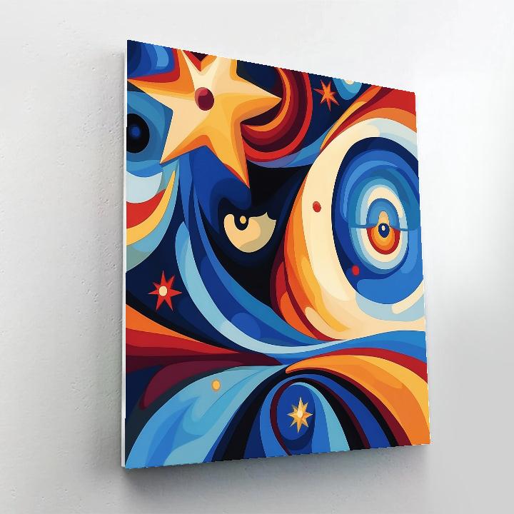 Joan Miró Inspired Cosmic Dreams Paint by numbers art