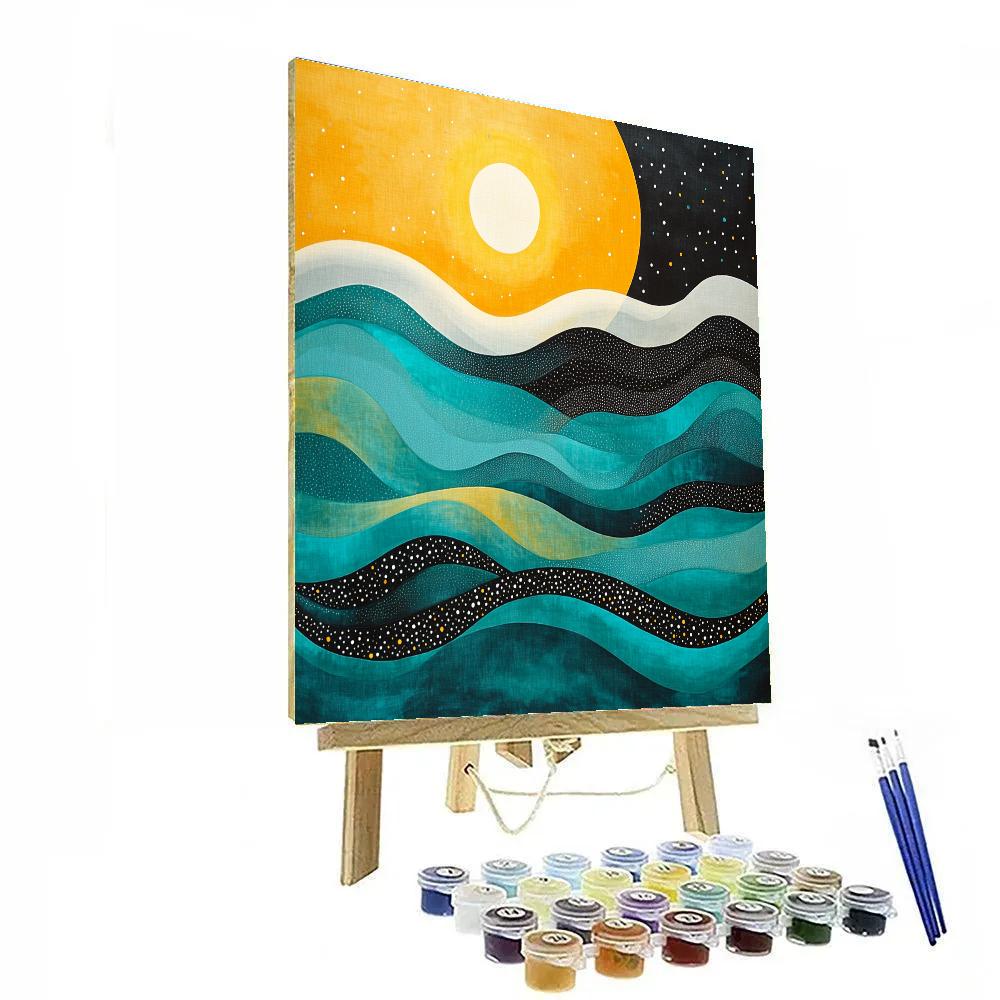 Yayoi Kusama Inspired Ocean Of Endless Loops Paint by numbers art