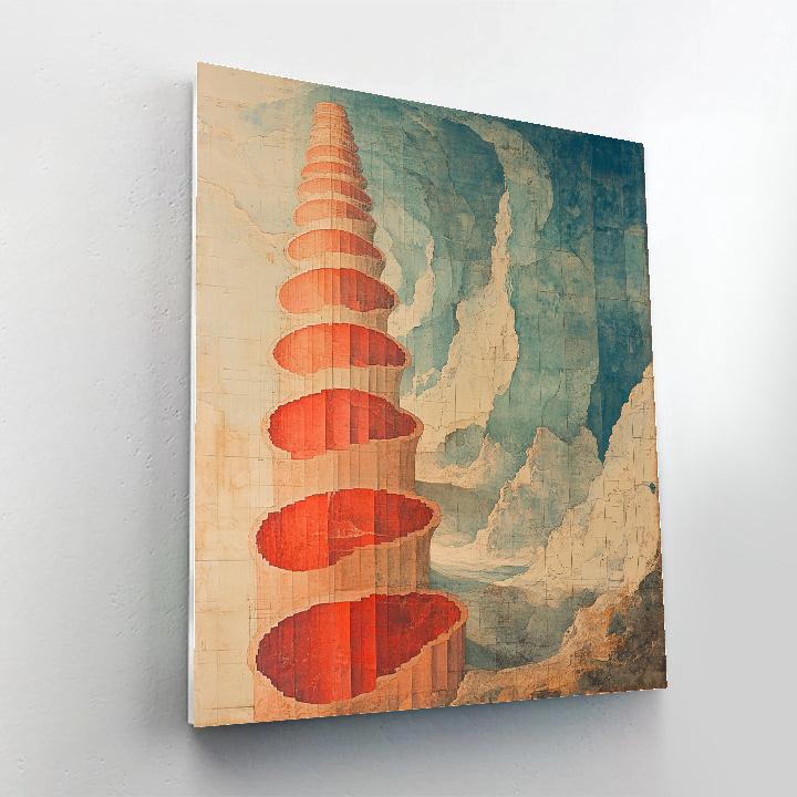 Michelangelo Inspired Celestial Coral Spire painting number kit