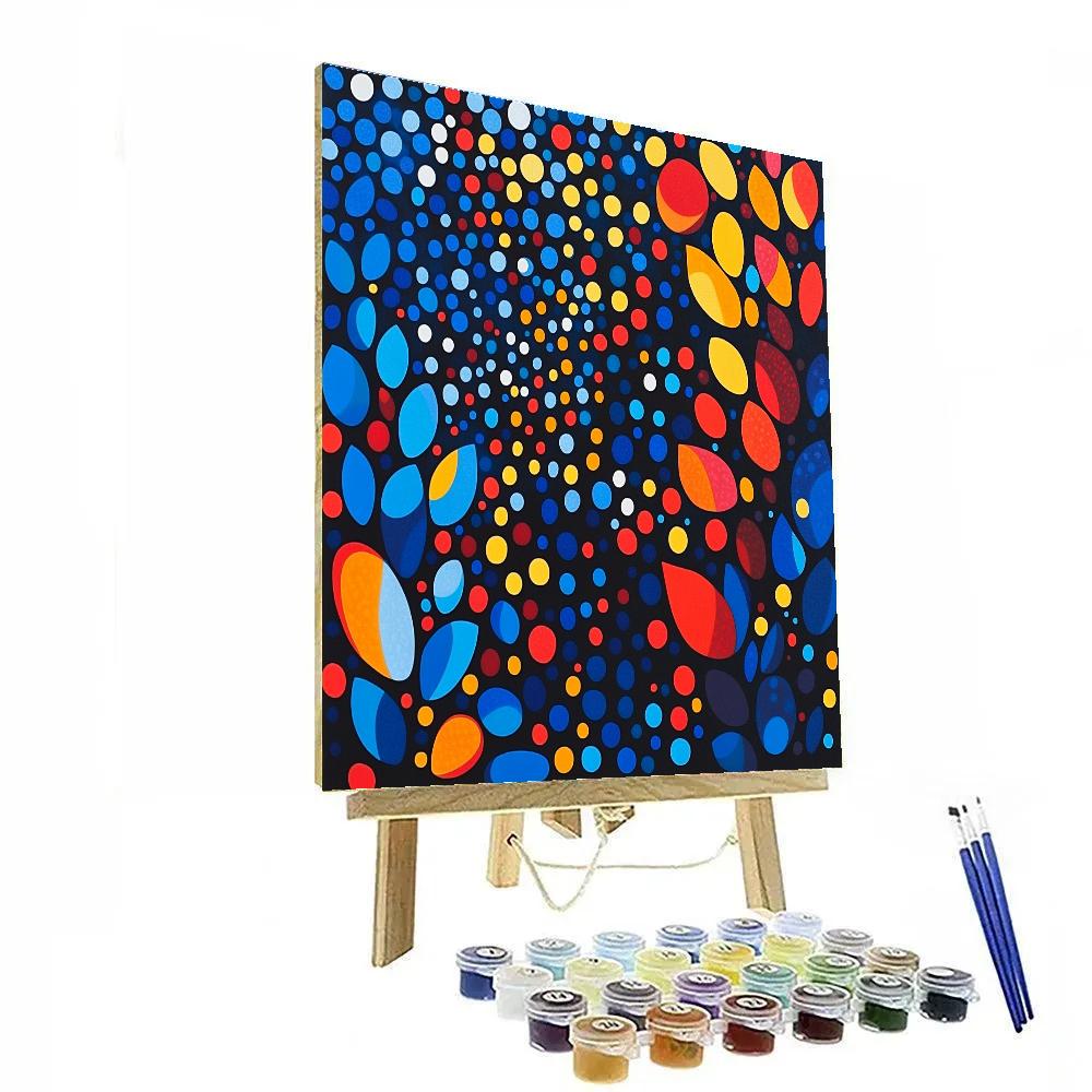 Yayoi Kusama Inspired Cosmic Garden Of Dots Paint by numbers kits